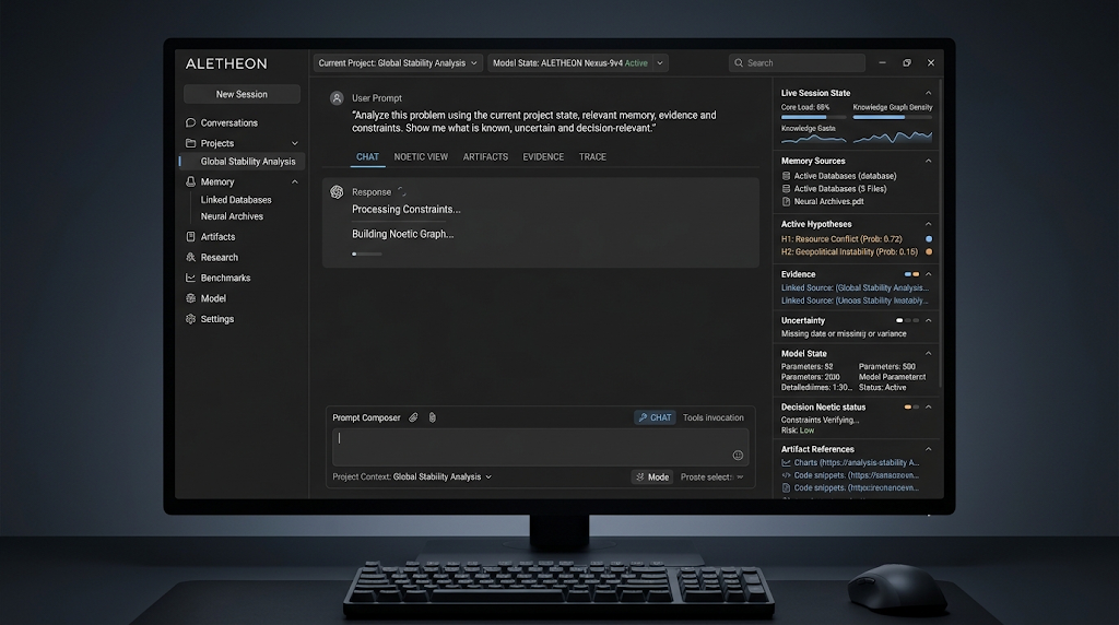 Real Altheon desktop workspace