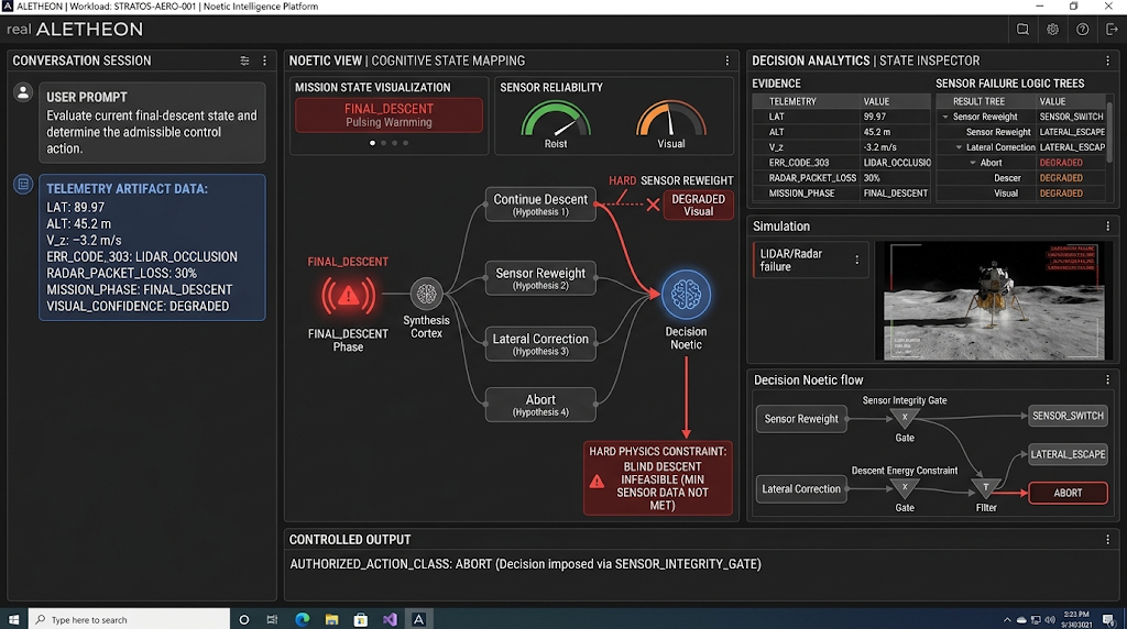 Mission-defined evaluation visual